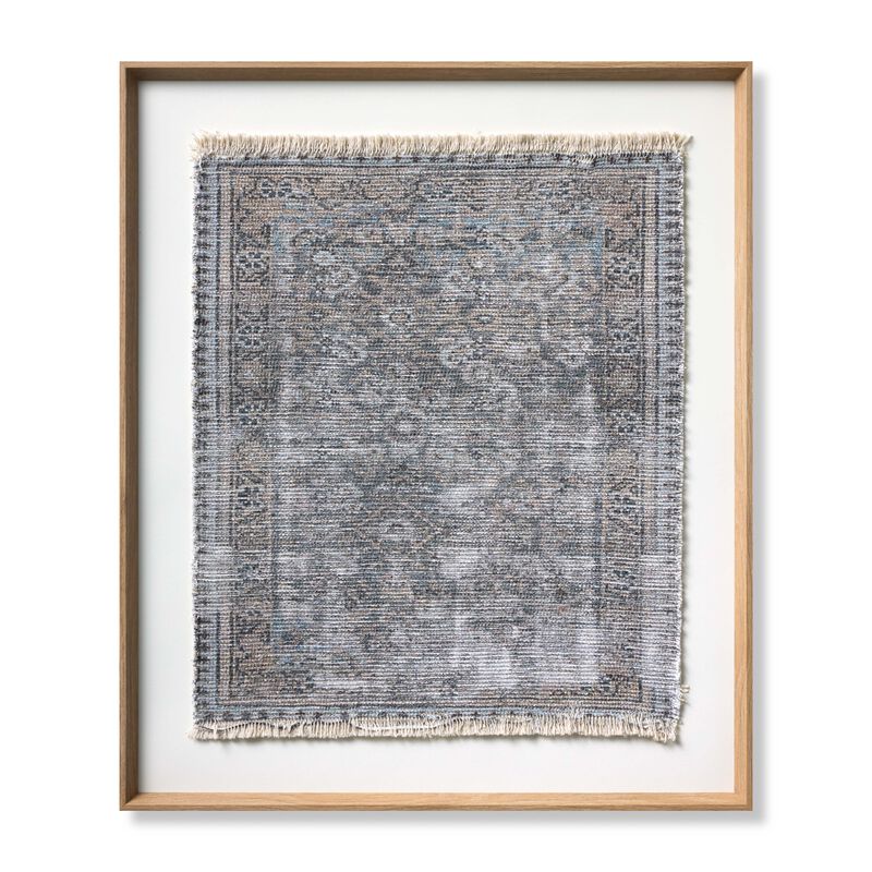 Veranasi Blue/Beige 2'9"x3'3" Wall Art